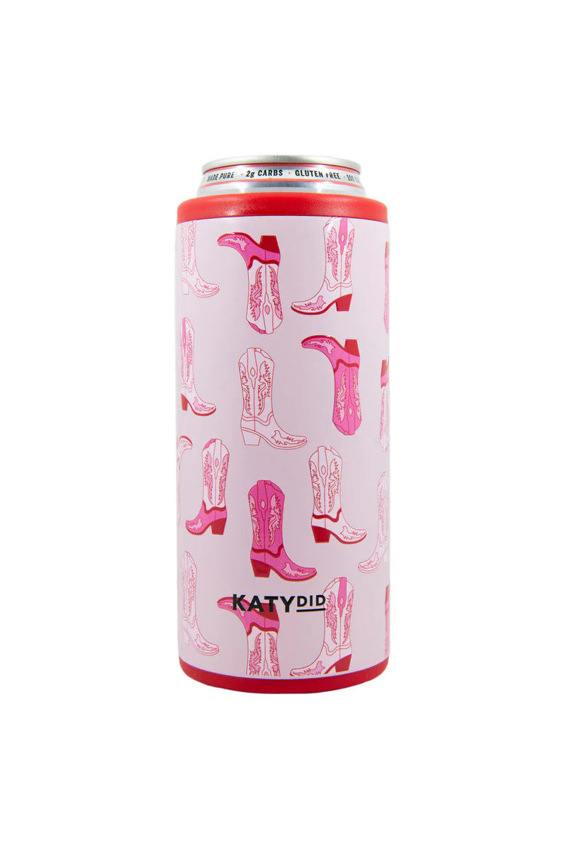 Multicolored Checkered SLIM Beer Can Cooler