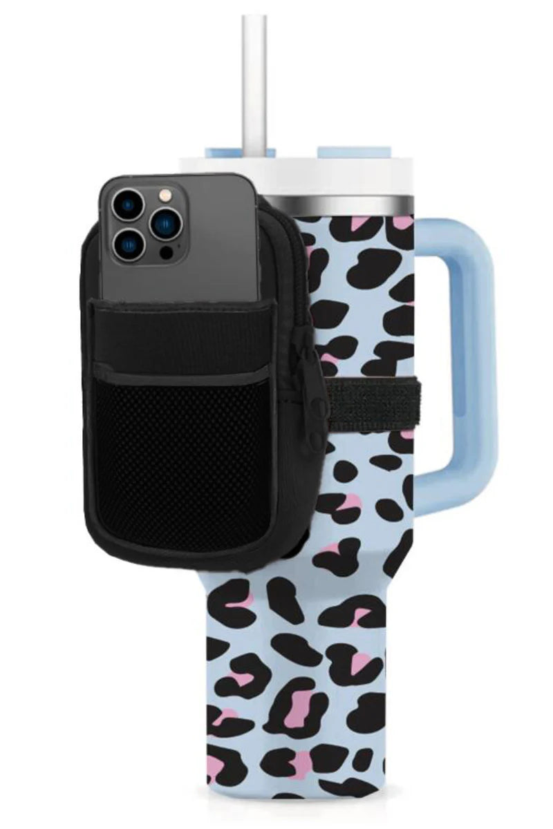 Black Tumbler Zipper Pouch
