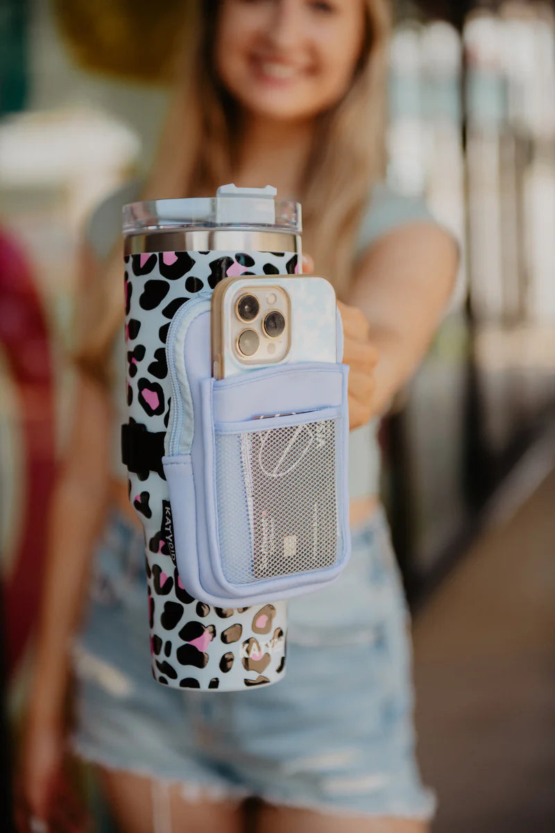 Light Blue Tumbler Zipper Pouch