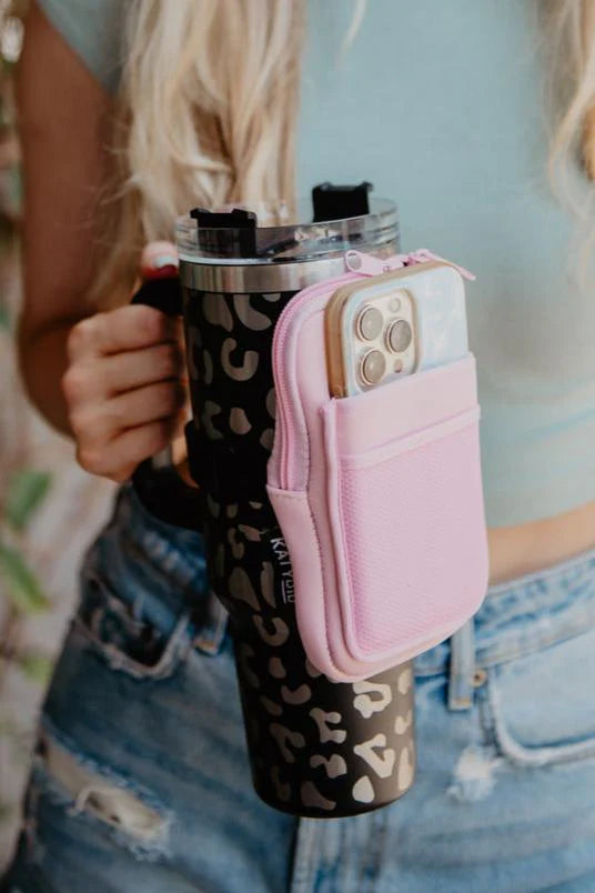 Light Pink Tumbler Zipper Pouch