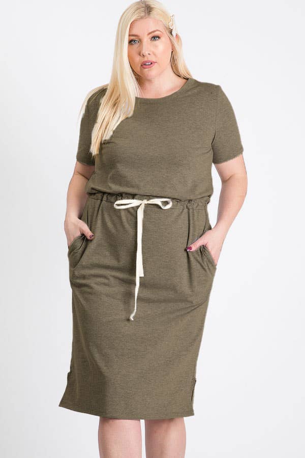 Everyday Casual T-Shirt Dress for Women D2465XL