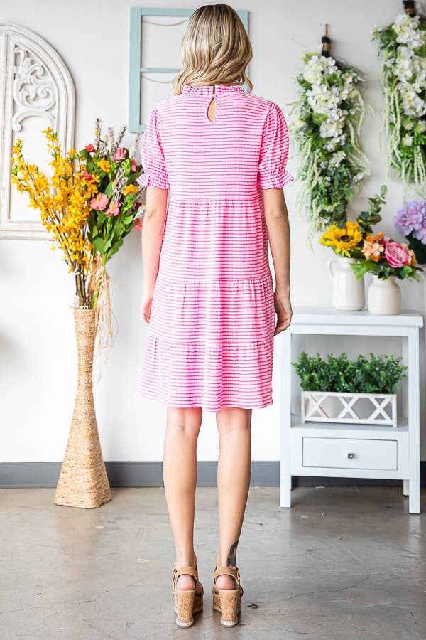 Mini Dress - Fuchsia