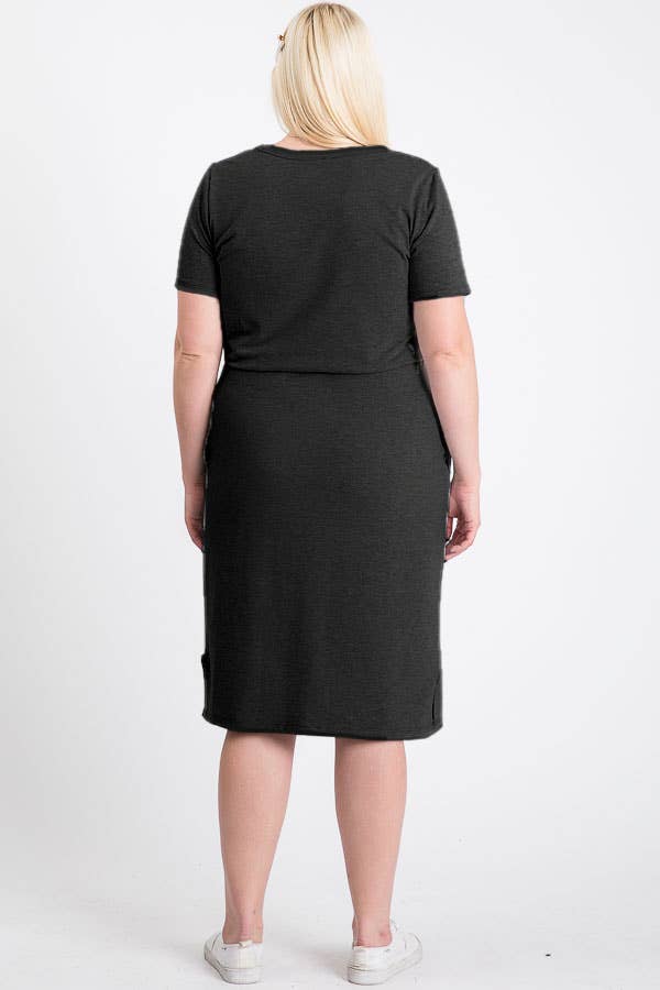 Everyday Casual T-Shirt Dress for Women D2465XL