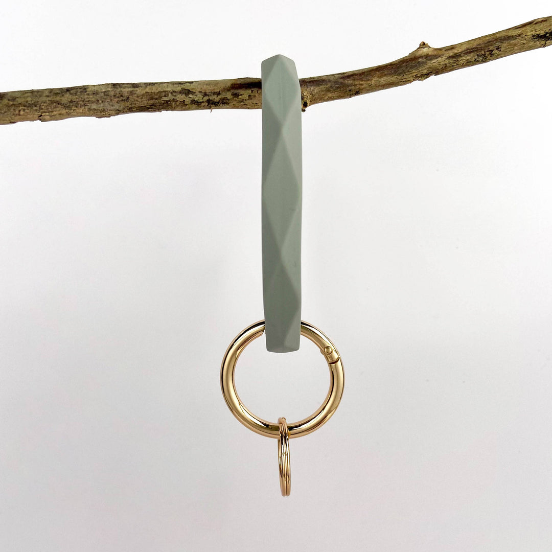 Diamond Shape Silicone Bracelet Keychain