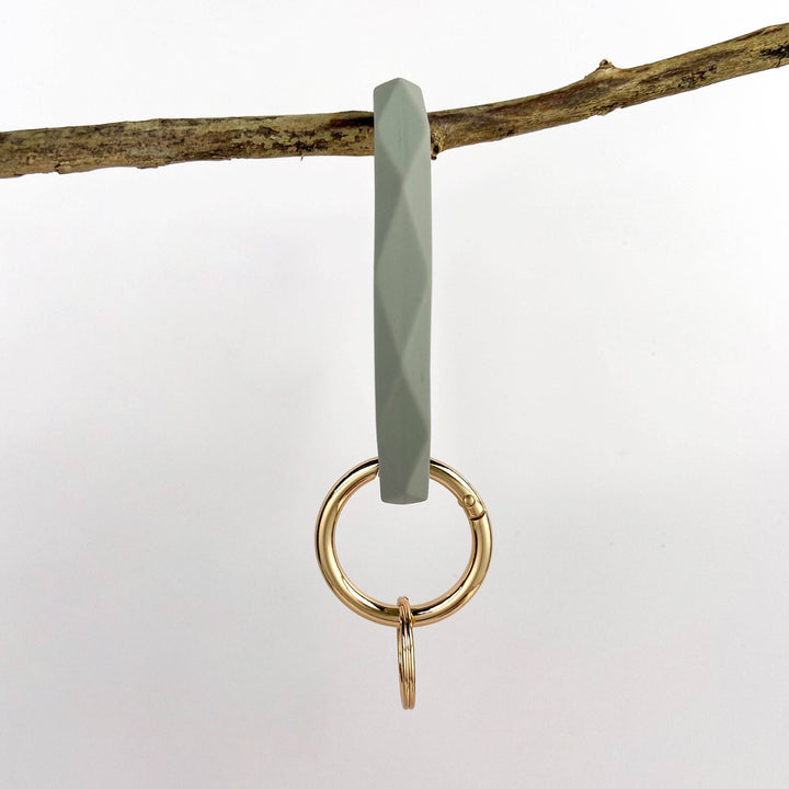 Diamond Shape Silicone Bracelet Keychain