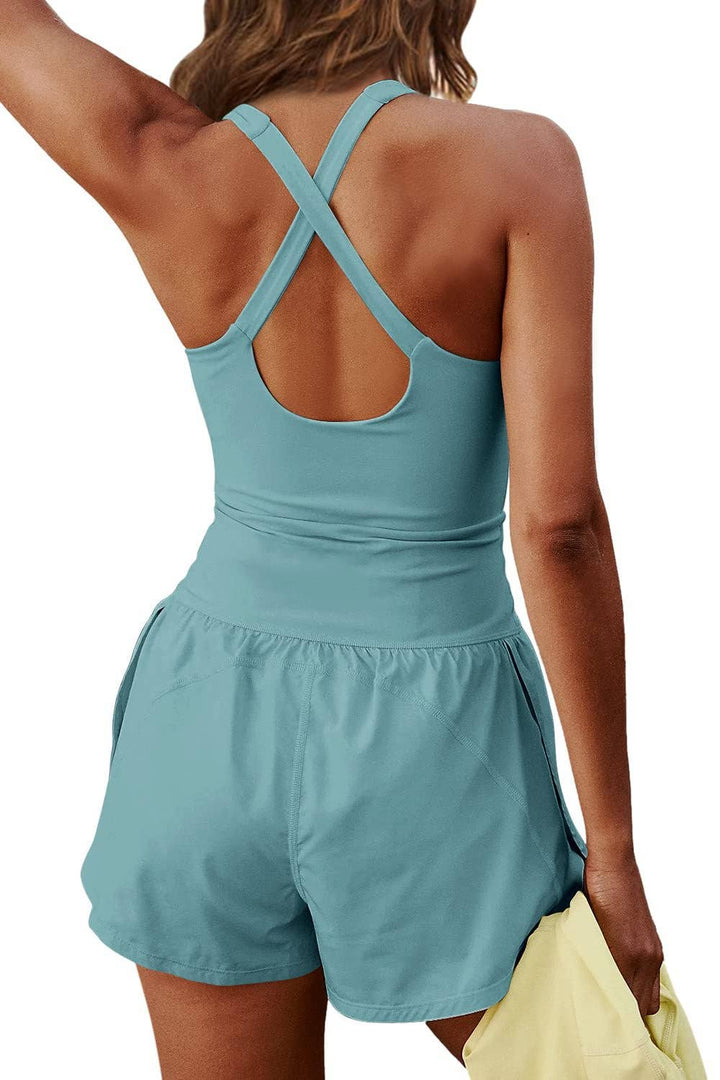 Athletic Cutout Romper