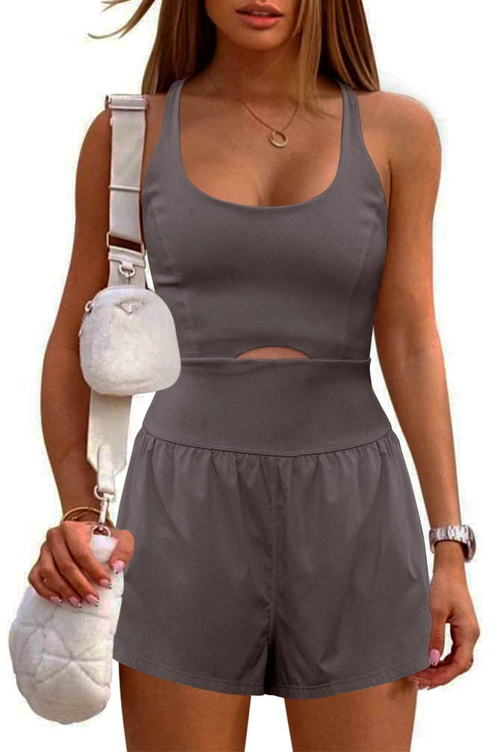 Athletic Cutout Romper