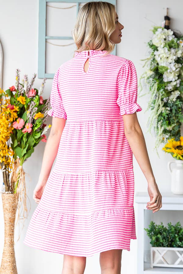 Mini Dress - Fuchsia