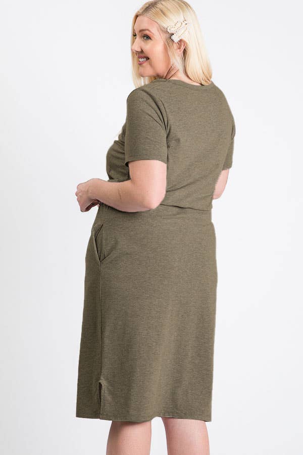 Everyday Casual T-Shirt Dress for Women D2465XL
