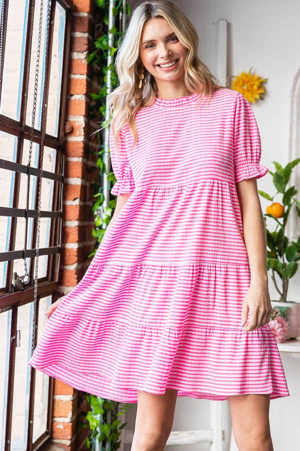Mini Dress - Fuchsia