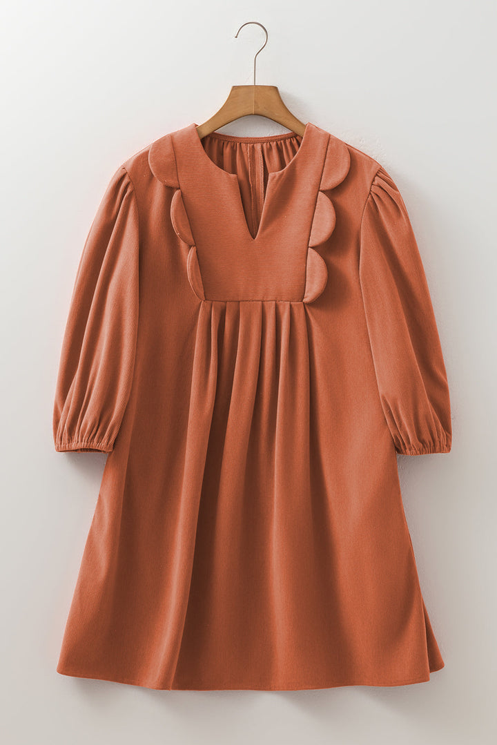Cinnamon Corduroy Mini Dress RTS