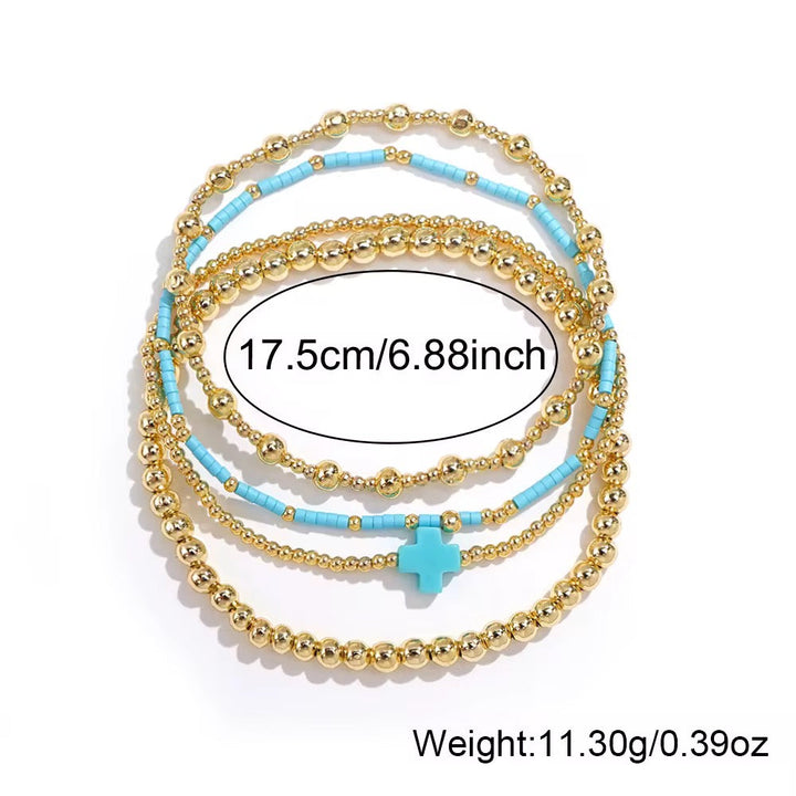 Stackable Cross Bracelet Sets RTS