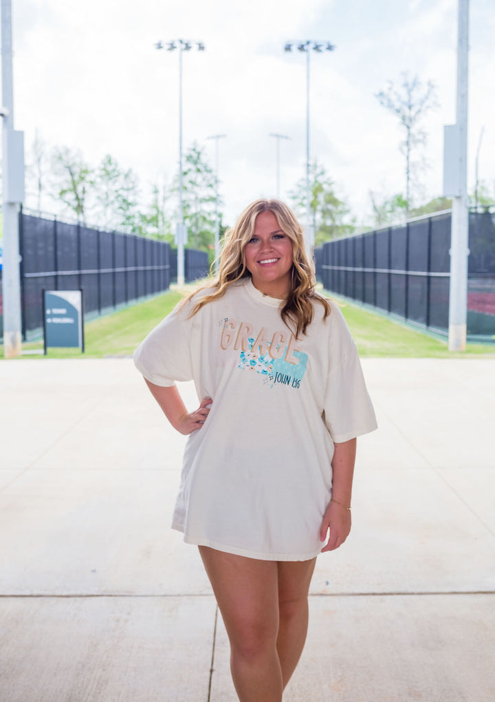 Cotton Short-Sleeve T-Shirt Grace Tee