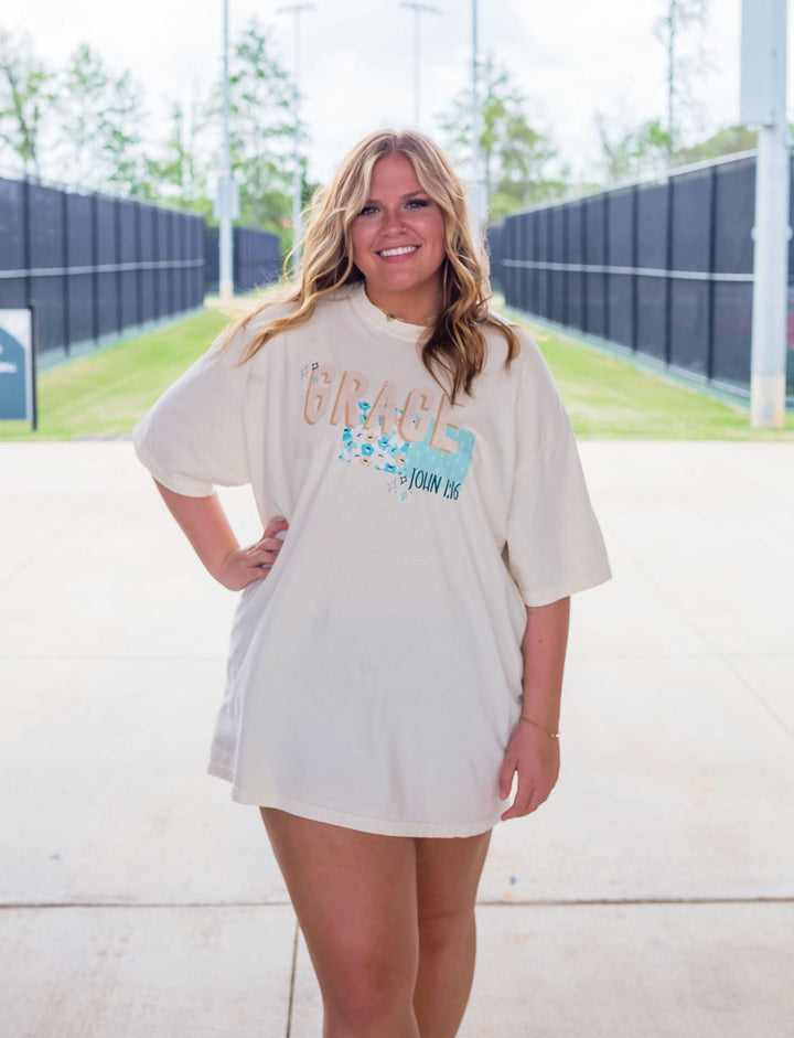 Cotton Short-Sleeve T-Shirt Grace Tee