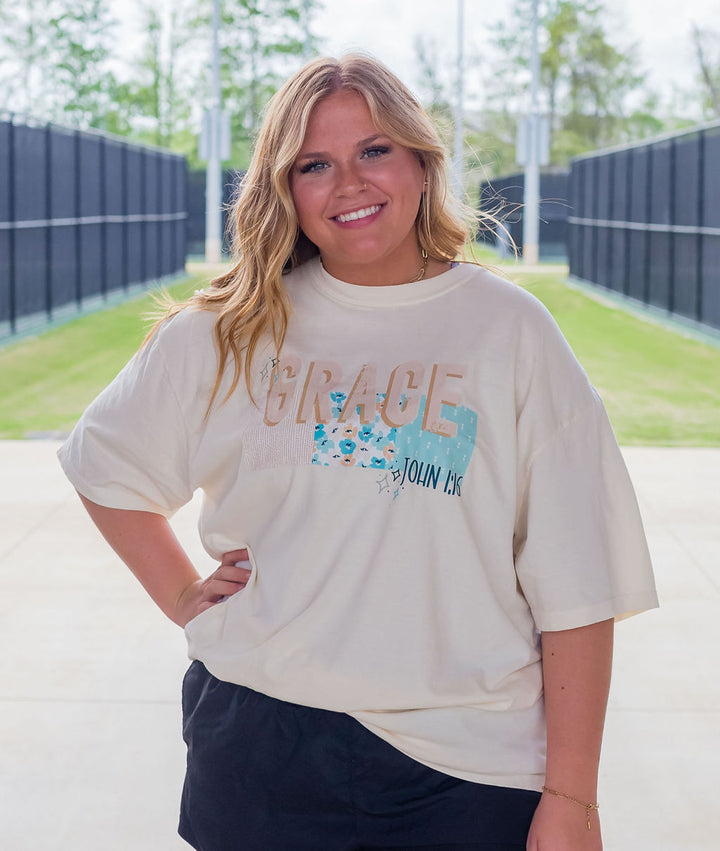Cotton Short-Sleeve T-Shirt Grace Tee