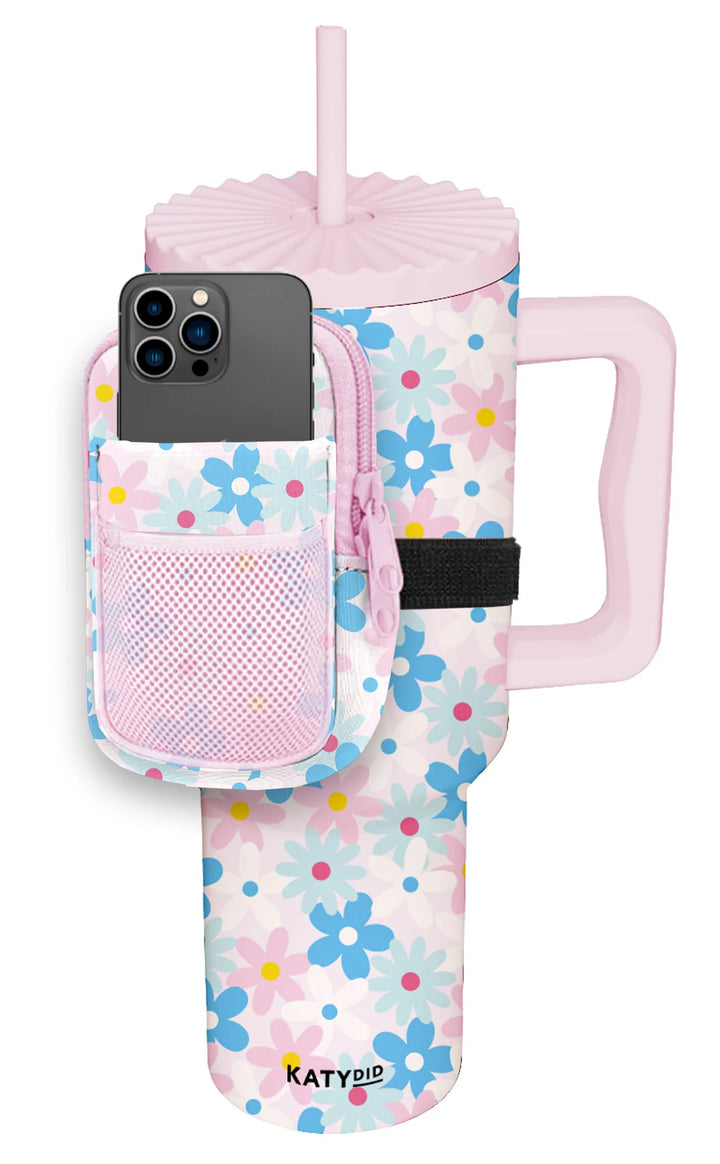 Dainty Florals Tumbler Zipper Pouch