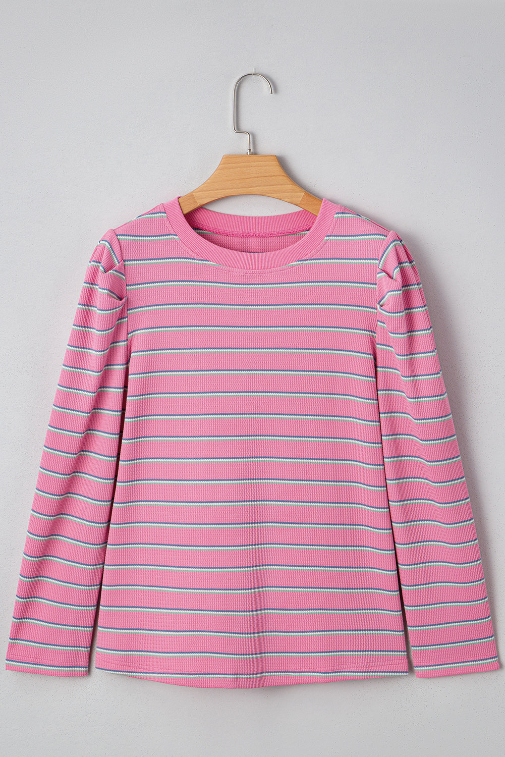 Rose Stripe Textured Top RTS