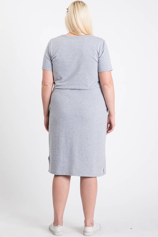 Everyday Casual T-Shirt Dress for Women D2465XL