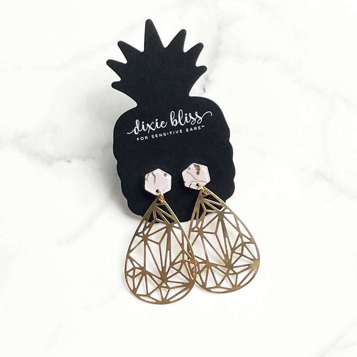 Kaleidoscope of Gold Earrings