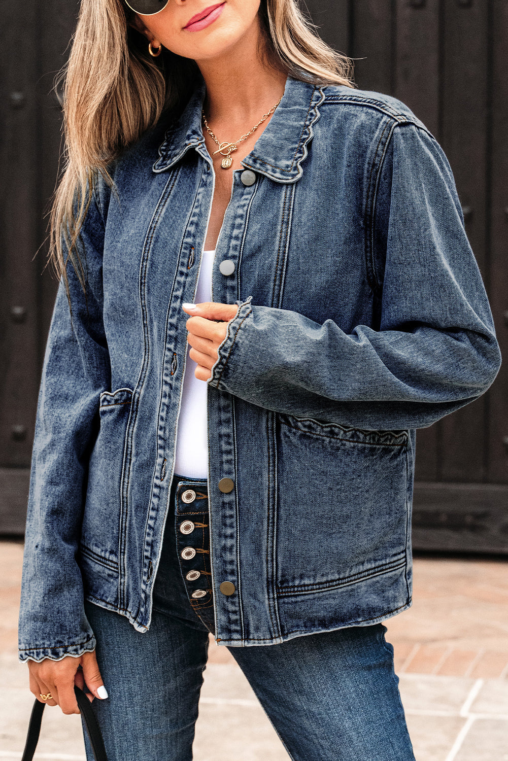 Scallop Pocket Denim Jacket RTS