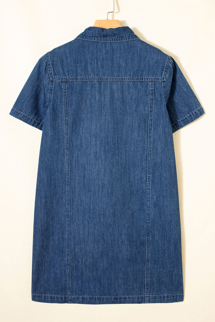 Sequin Football Denim Dress RTS
