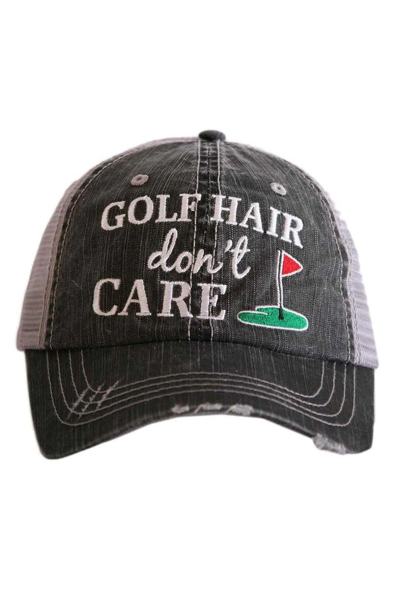 Golf Hair Don't Care Trucker Hats