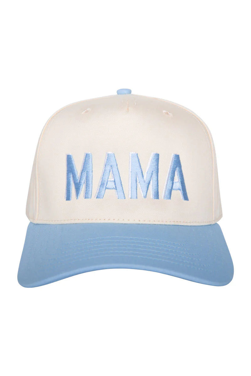 MAMA (Blue and White) Retro Two-Toned Vintage Hat
