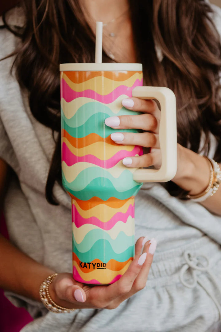 Neon Abstract Colors 38oz Tumbler