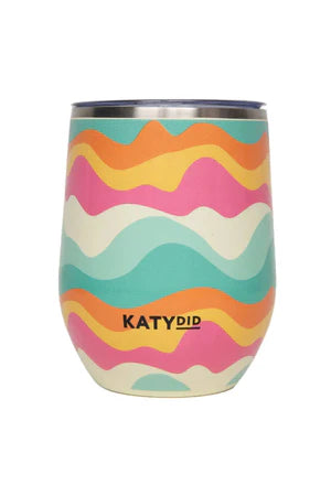 Neon Abstract Colors Stainless Steel Wine Tumbler