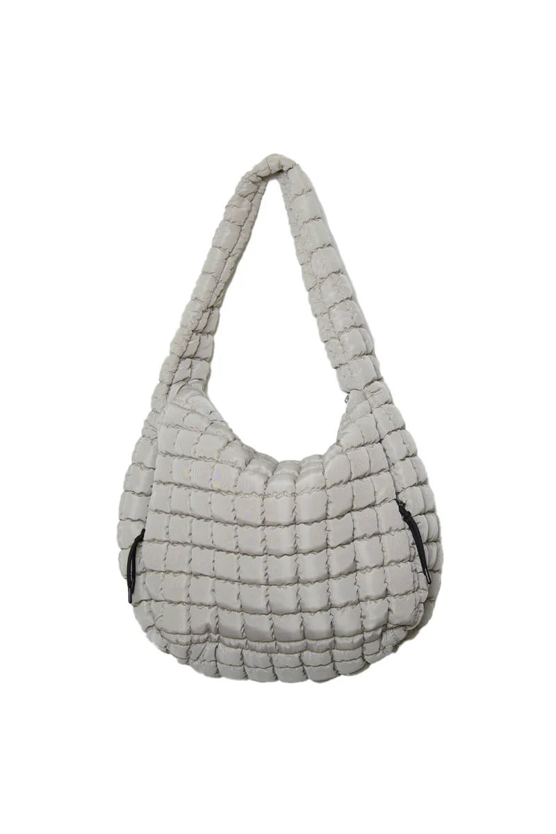 Sand Oversized Puffer Tote
