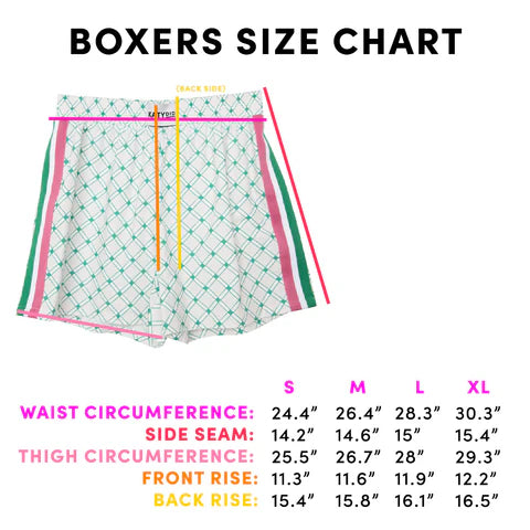 Blue Striped Ladies Boxer Shorts