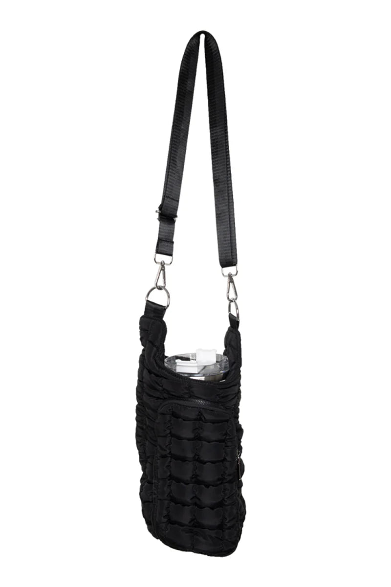 Quilted Water Bottle Carrier Bag