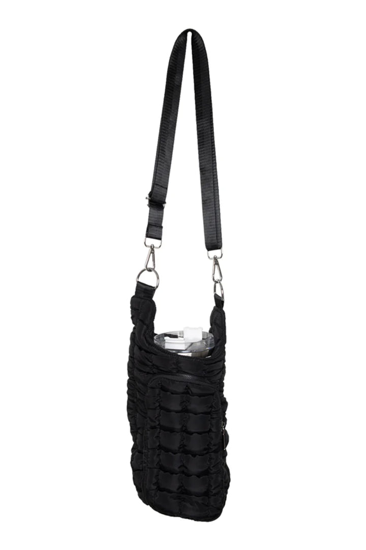 Quilted Water Bottle Carrier Bag