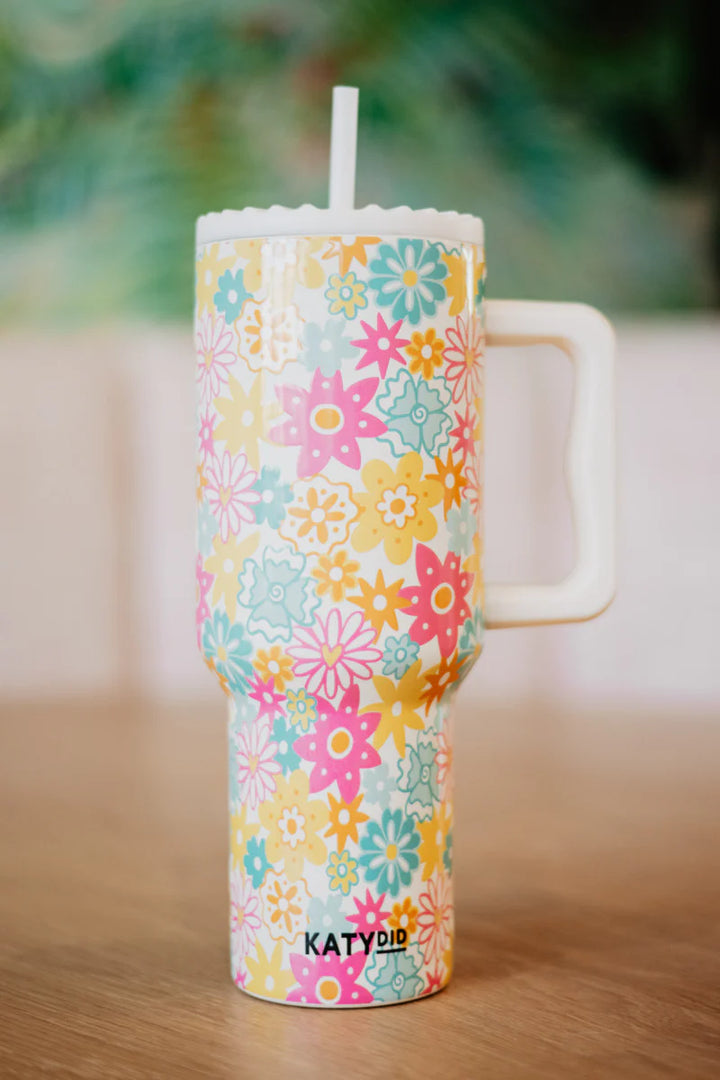 Spring Flowers 38oz Tumbler