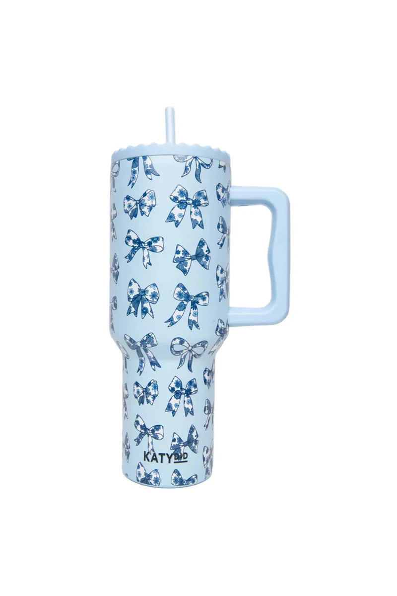 Chinoiserie Coquette Bows 38oz Tumbler