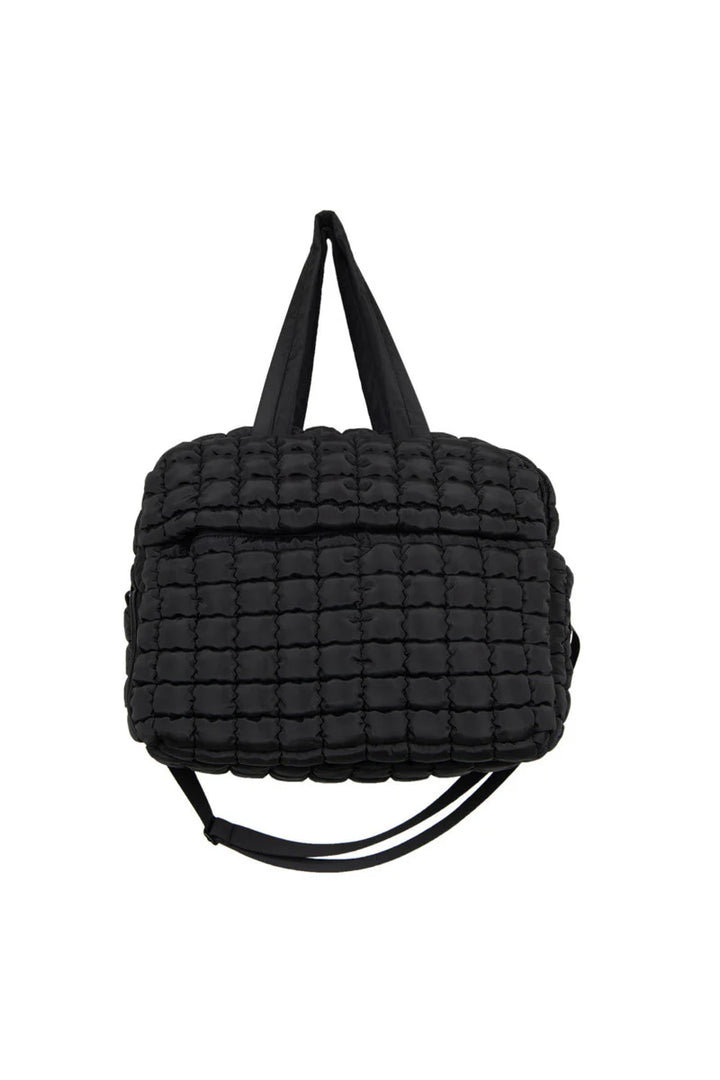 Quilted Weekend Duffel Bag w/ Pass-Thru Slip
